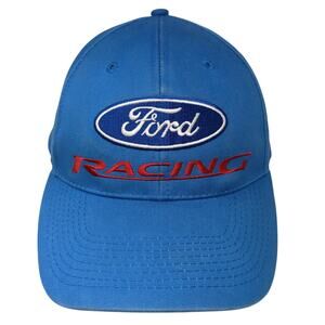 Ford Racing NASCAR Baseball Cap Blue One Size Adjustable Embroidered DP Racing